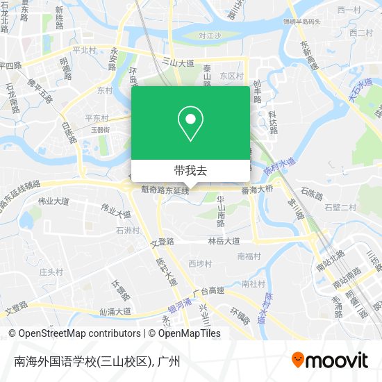 南海外国语学校(三山校区)地图