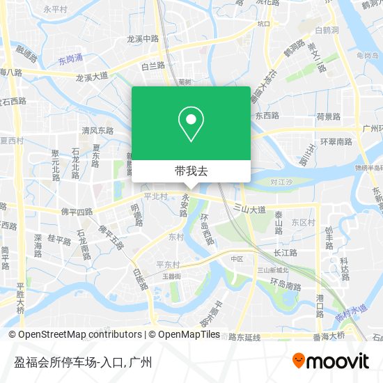 盈福会所停车场-入口地图
