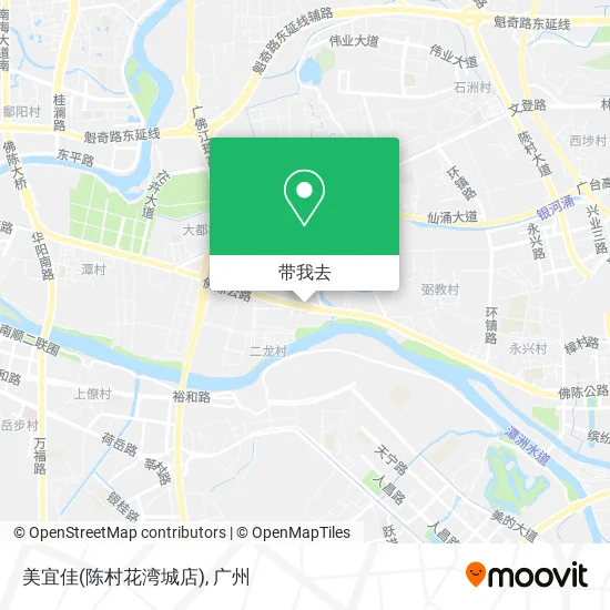 美宜佳(陈村花湾城店)地图