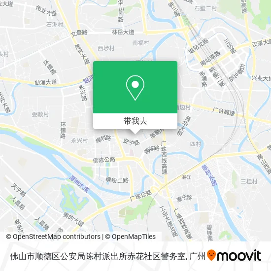 佛山市顺德区公安局陈村派出所赤花社区警务室地图
