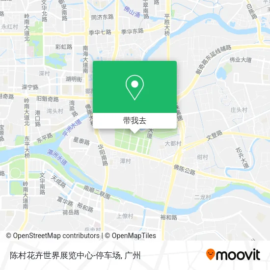 陈村花卉世界展览中心-停车场地图