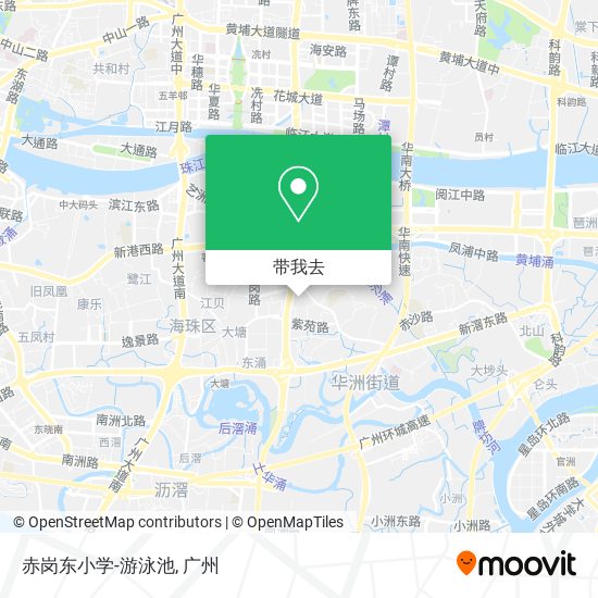 赤岗东小学-游泳池地图