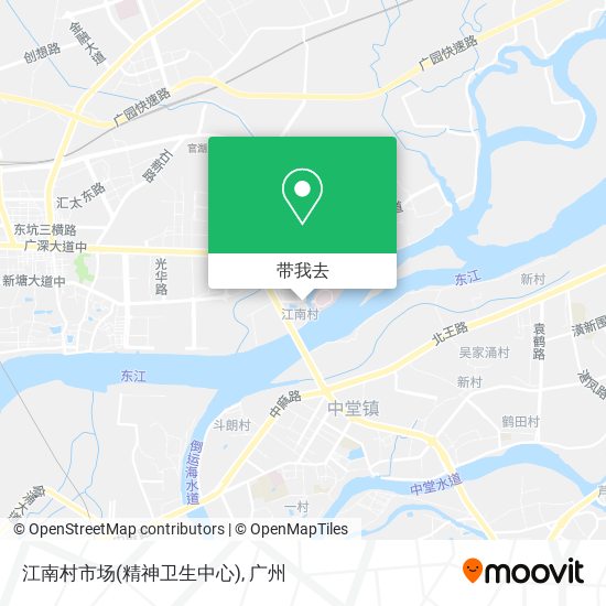 江南村市场(精神卫生中心)地图