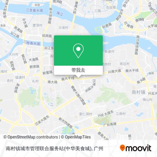 南村镇城市管理联合服务站(中华美食城)地图