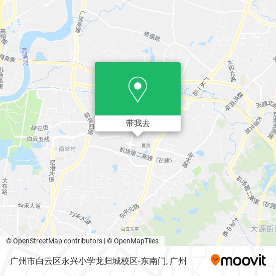 广州市白云区永兴小学龙归城校区-东南门地图