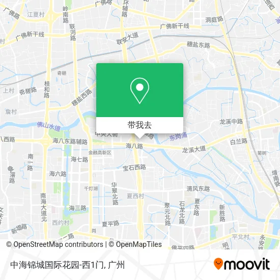中海锦城国际花园-西1门地图