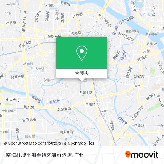 南海桂城平洲金饭碗海鲜酒店地图