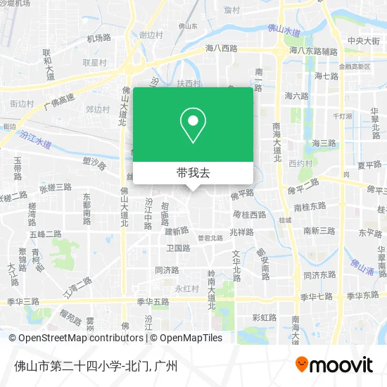 佛山市第二十四小学-北门地图