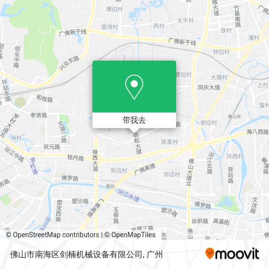 佛山市南海区剑楠机械设备有限公司地图