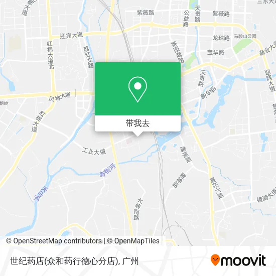 世纪药店(众和药行德心分店)地图