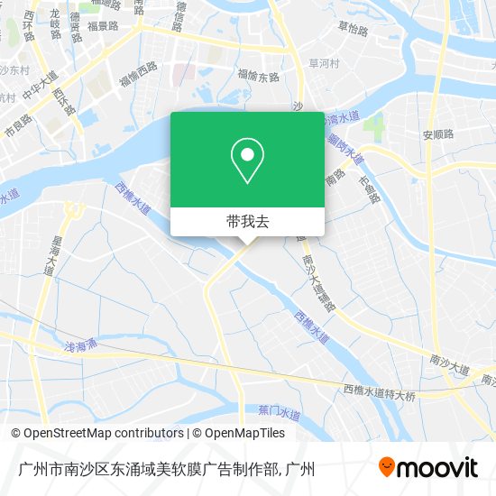广州市南沙区东涌域美软膜广告制作部地图