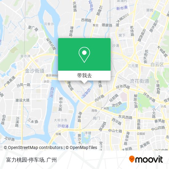 富力桃园-停车场地图