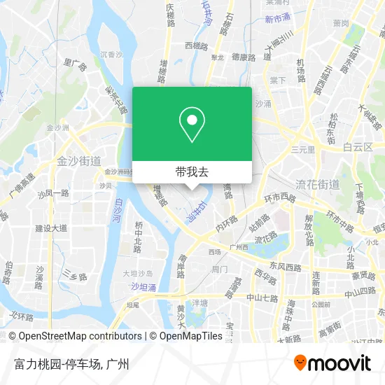 富力桃园-停车场地图