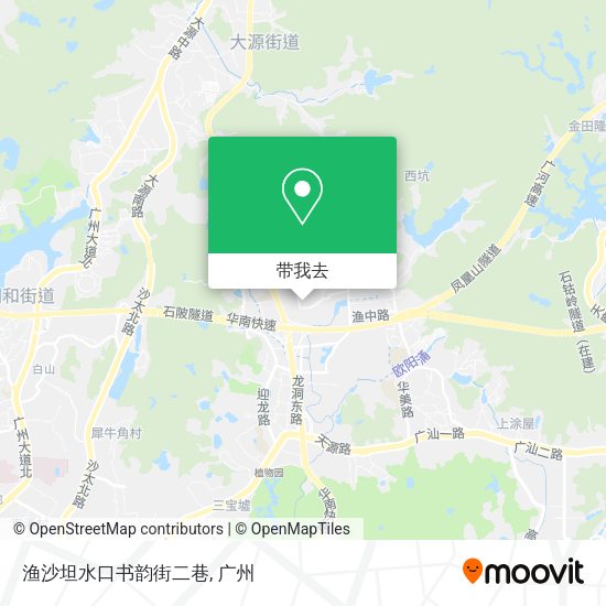 渔沙坦水口书韵街二巷地图