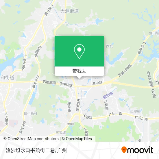 渔沙坦水口书韵街二巷地图