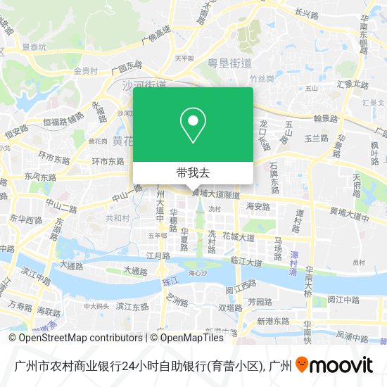广州市农村商业银行24小时自助银行(育蕾小区)地图