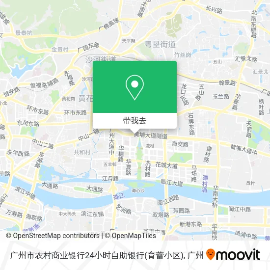 广州市农村商业银行24小时自助银行(育蕾小区)地图