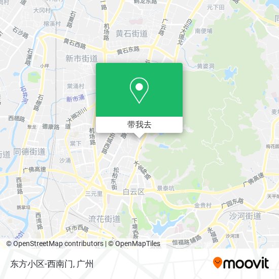 东方小区-西南门地图