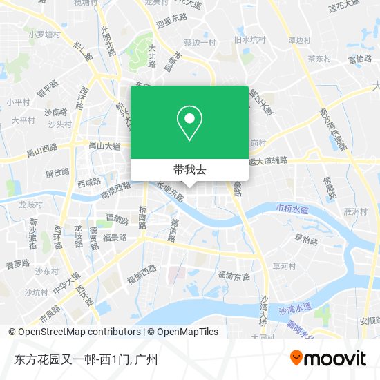 东方花园又一邨-西1门地图