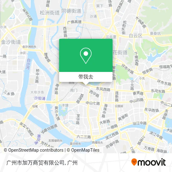 广州市加万商贸有限公司地图