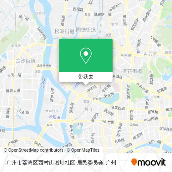 广州市荔湾区西村街增埗社区-居民委员会地图