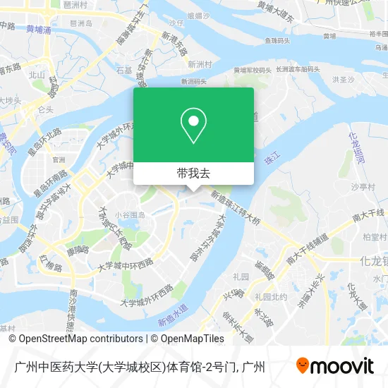 广州中医药大学(大学城校区)体育馆-2号门地图