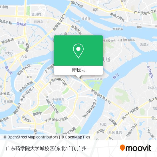 广东药学院大学城校区(东北1门)地图