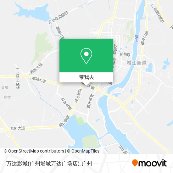 万达影城(广州增城万达广场店)地图