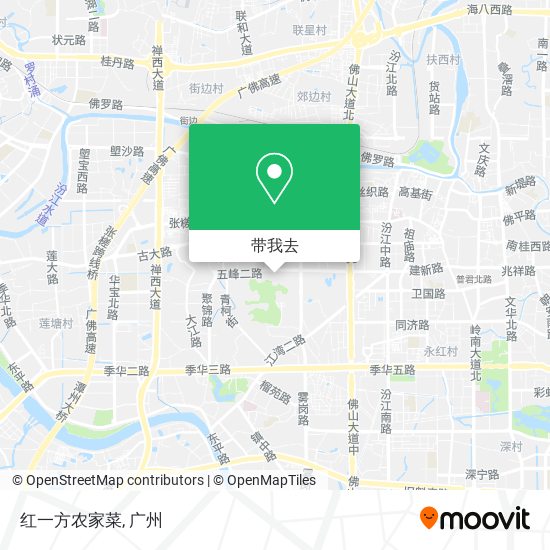 红一方农家菜地图