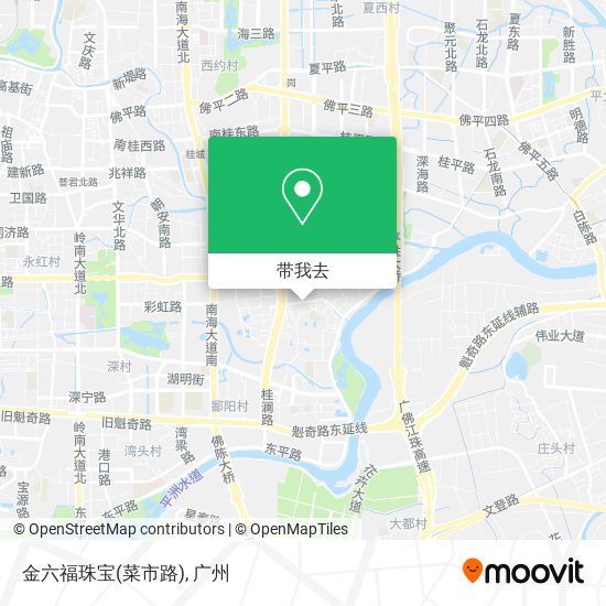 金六福珠宝(菜市路)地图