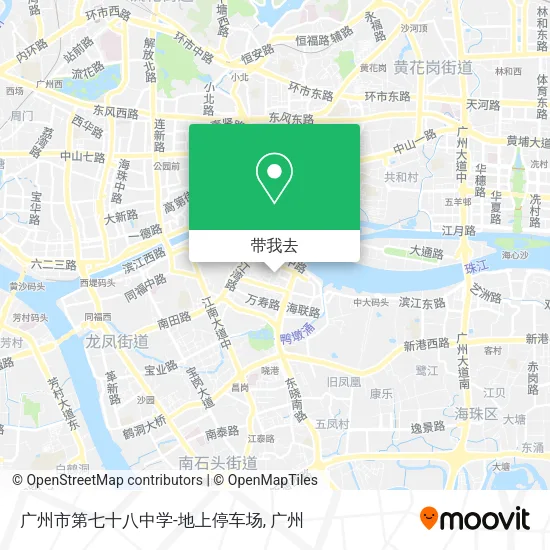 广州市第七十八中学-地上停车场地图