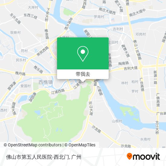 佛山市第五人民医院-西北门地图