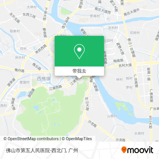 佛山市第五人民医院-西北门地图