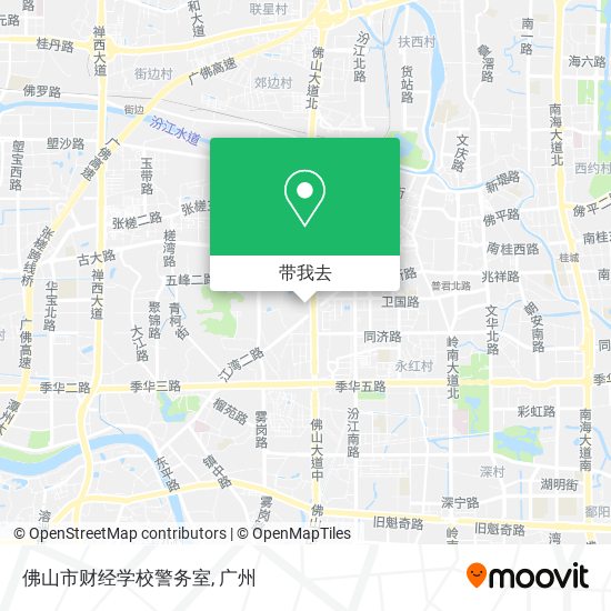 佛山市财经学校警务室地图