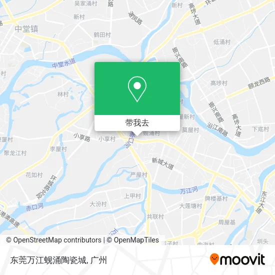 东莞万江蚬涌陶瓷城地图