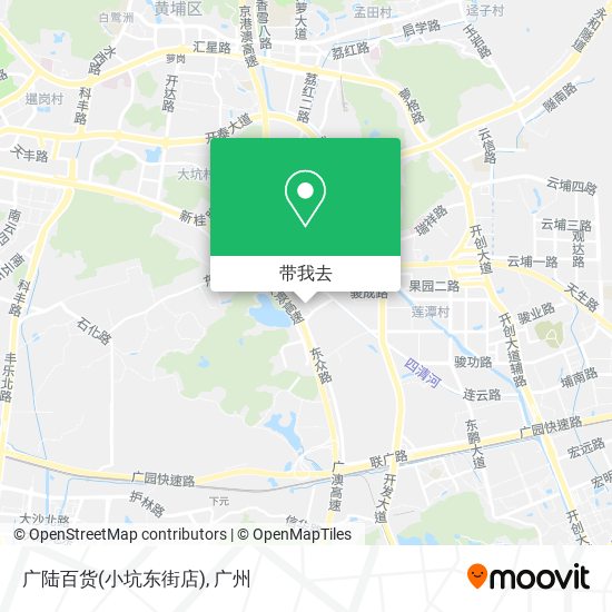 广陆百货(小坑东街店)地图