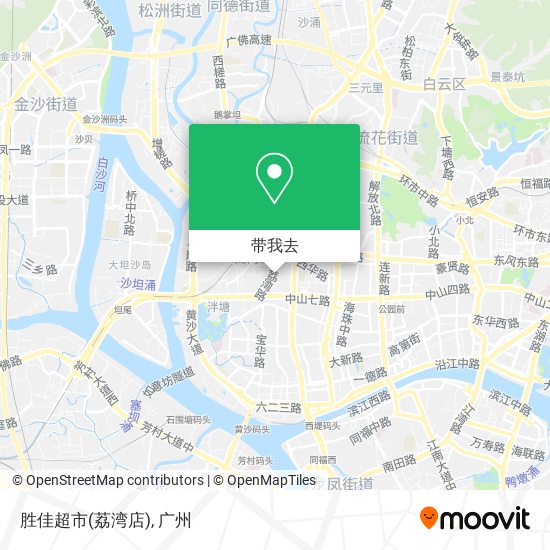 胜佳超市(荔湾店)地图