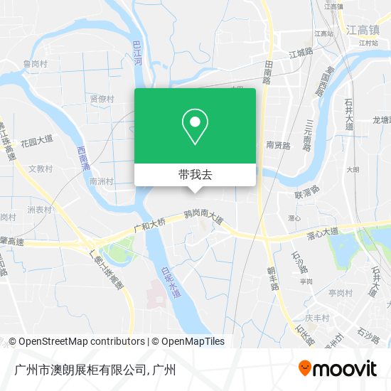 广州市澳朗展柜有限公司地图
