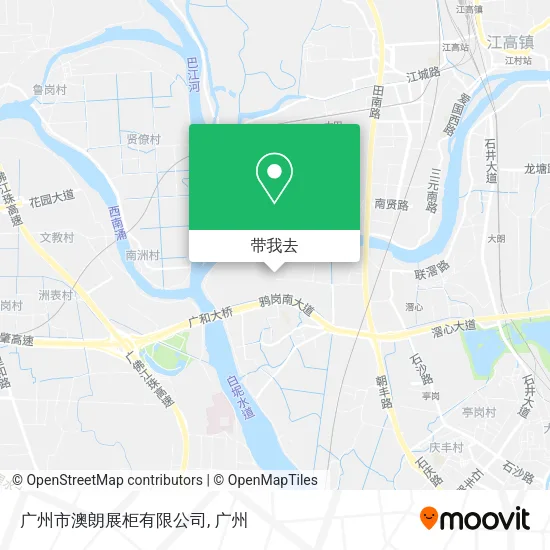 广州市澳朗展柜有限公司地图