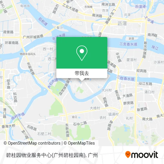 碧桂园物业服务中心(广州碧桂园南)地图