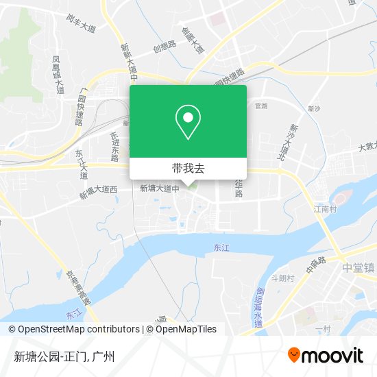 新塘公园-正门地图