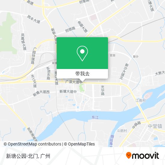 新塘公园-北门地图