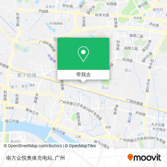 南方众悦奥体充电站地图