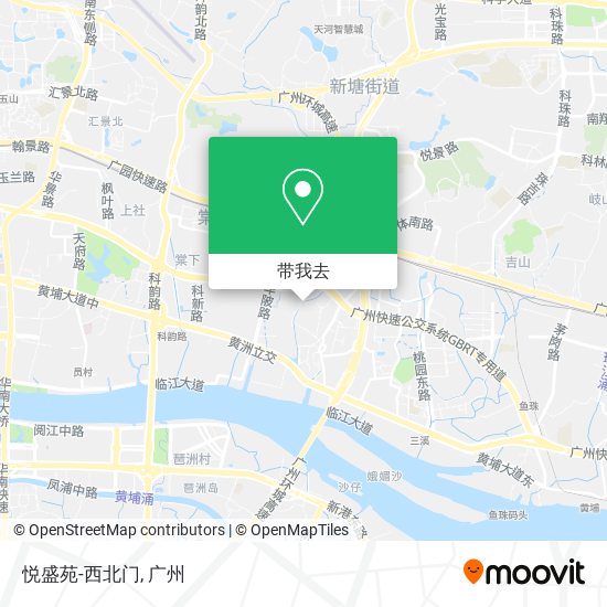 悦盛苑-西北门地图