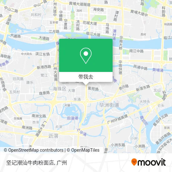坚记潮汕牛肉粉面店地图