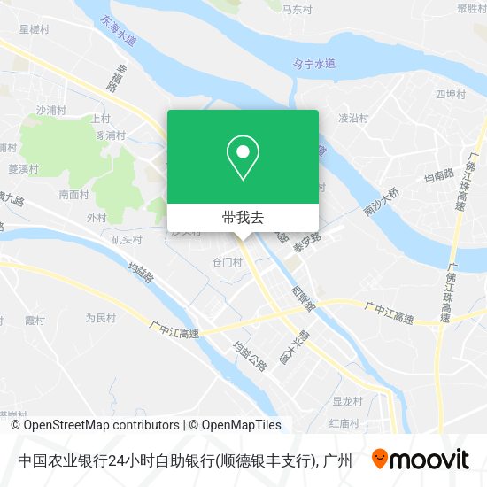 中国农业银行24小时自助银行(顺德银丰支行)地图