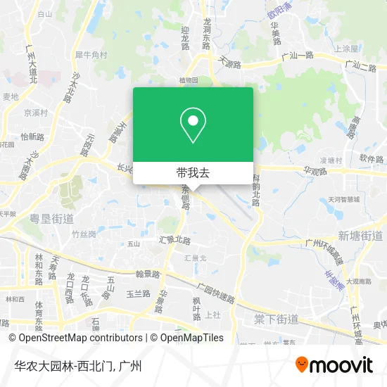 华农大园林-西北门地图