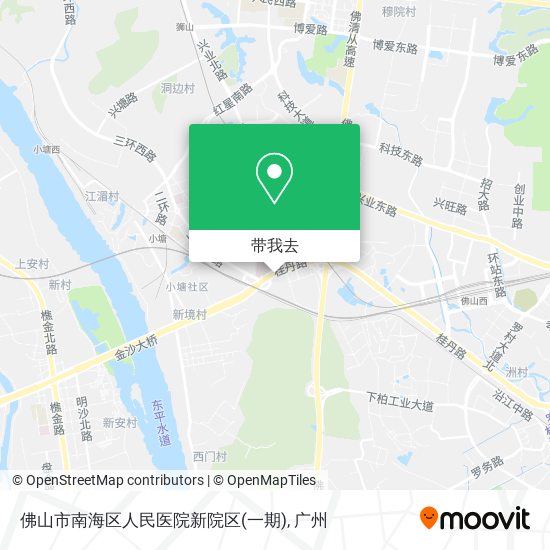 佛山市南海区人民医院新院区(一期)地图