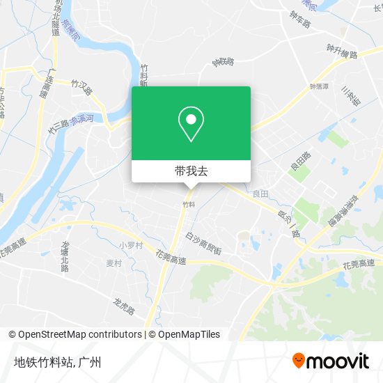 地铁竹料站地图