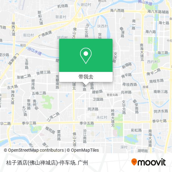桔子酒店(佛山禅城店)-停车场地图